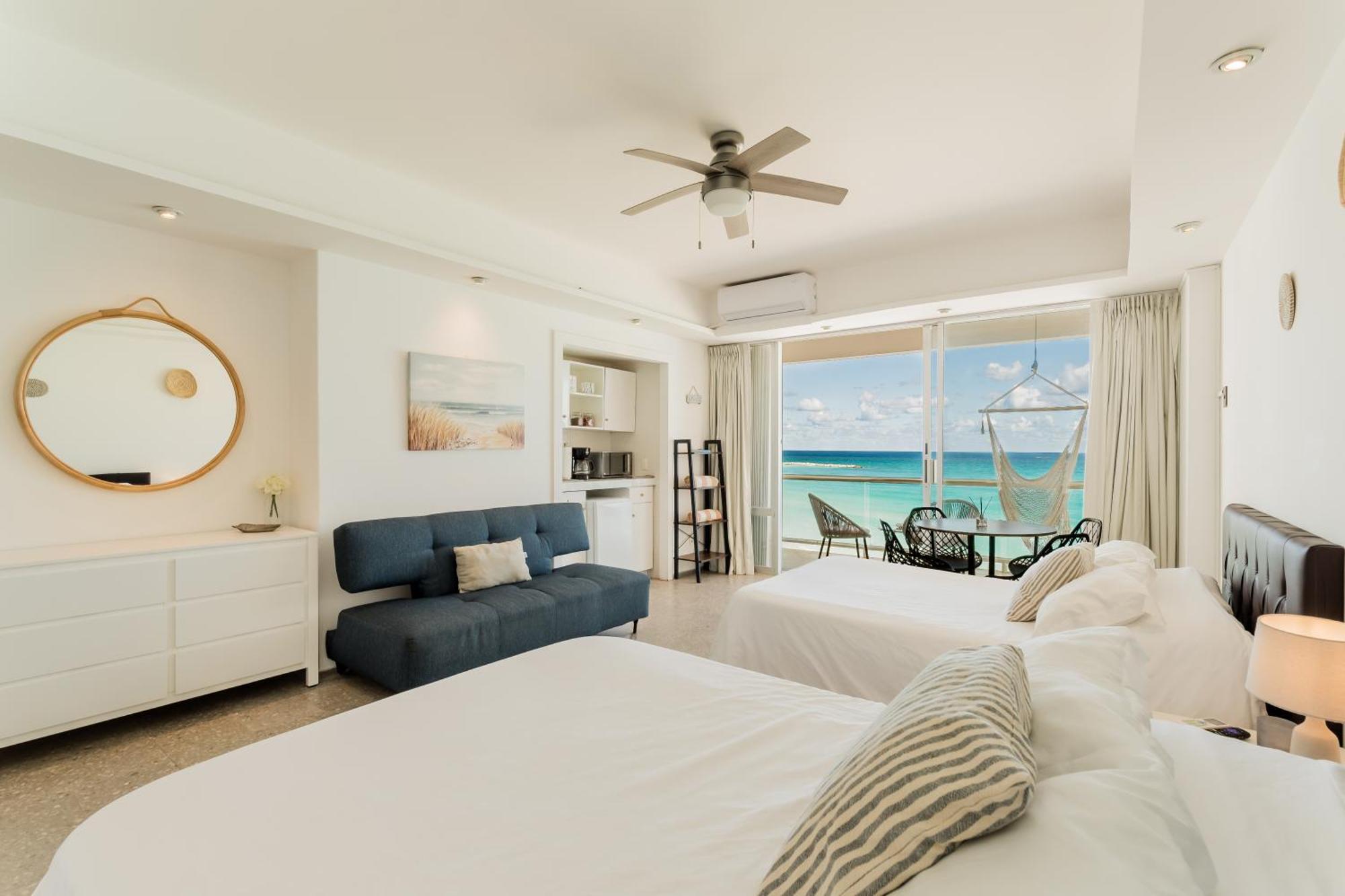 *Turquoise Escape- Beachfront Studio By Casa Paraiso* Cancún Buitenkant foto